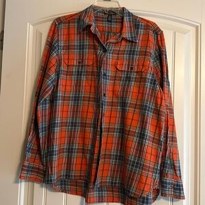 Lauren Jeans Company Plaid Button Down Shirt